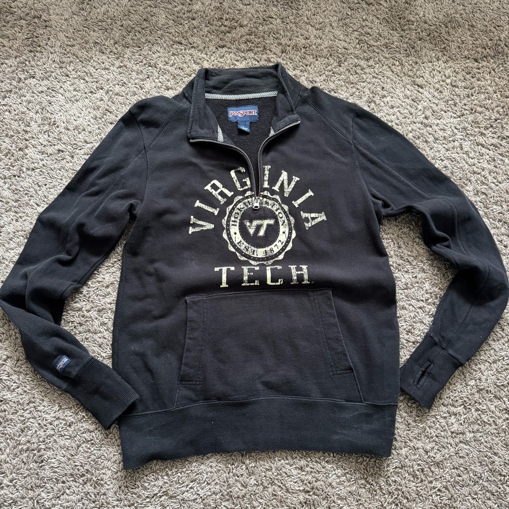 Jansport Virginia Tech Black Sweater size L